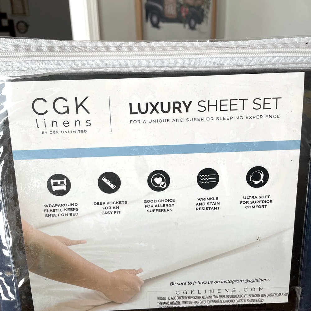 Sleep Number bed - Luxury king sheets (king xl)